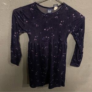 Girls Gap Velvet Floral Dress